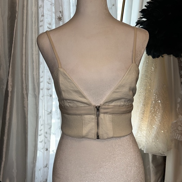 JONATHAN SIMKHAI STANDARD Lorenzo Cropped Denim Bra - Picture 3 of 6